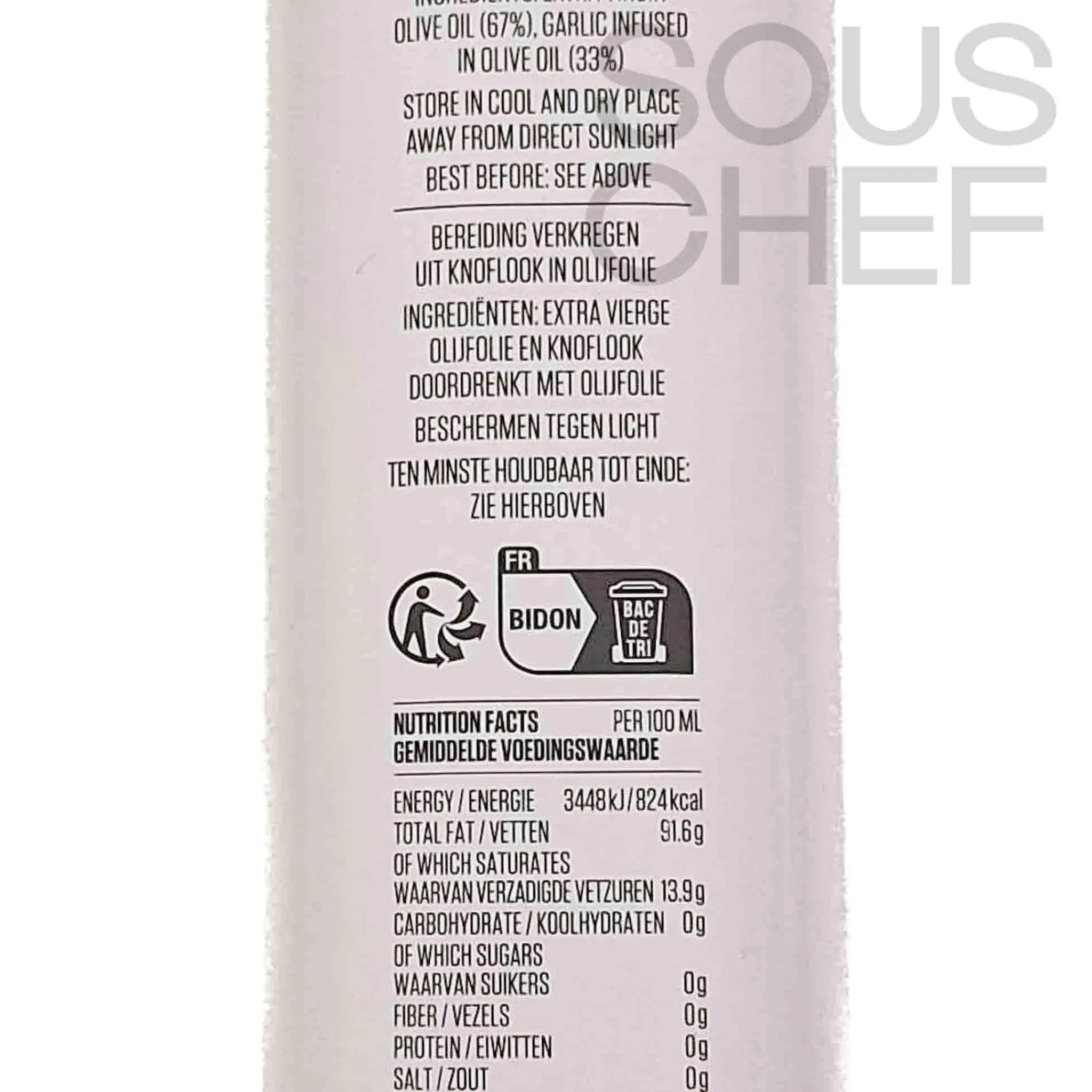 Garlic Infused Extra Virgin Olive Oil, 250ml Ingredients Brands|Greek Ingredients