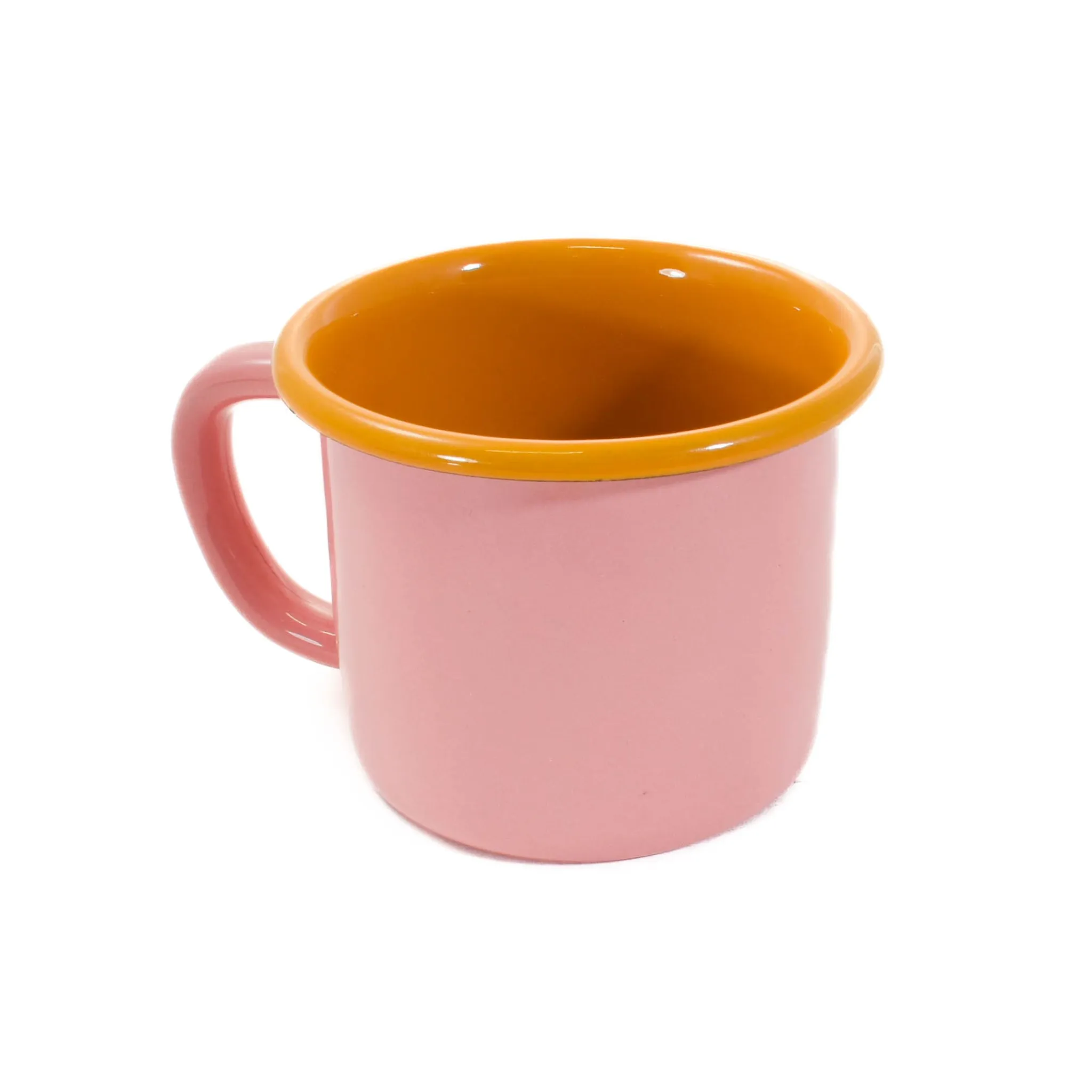 Outlet Kapka x Sous Chef Colourblock Enamel Mug, Pink & Yellow, 350ml Crockery & Dinnerware|Tableware Brands