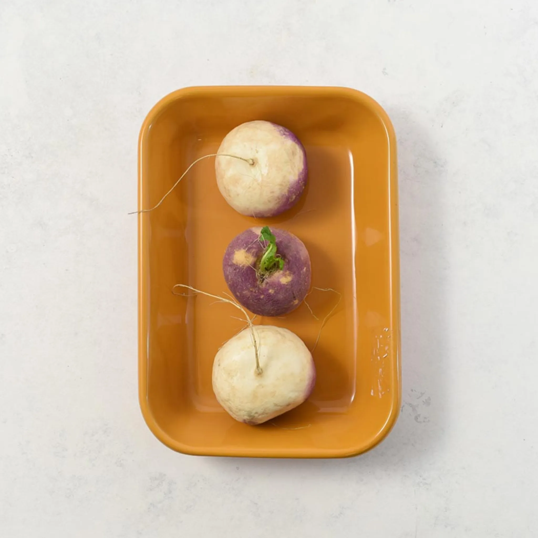New Kapka x Sous Chef Colourblock Enamel Roasting Dish, 21cm, Pink & Yellow Baking Supplies & Equipment