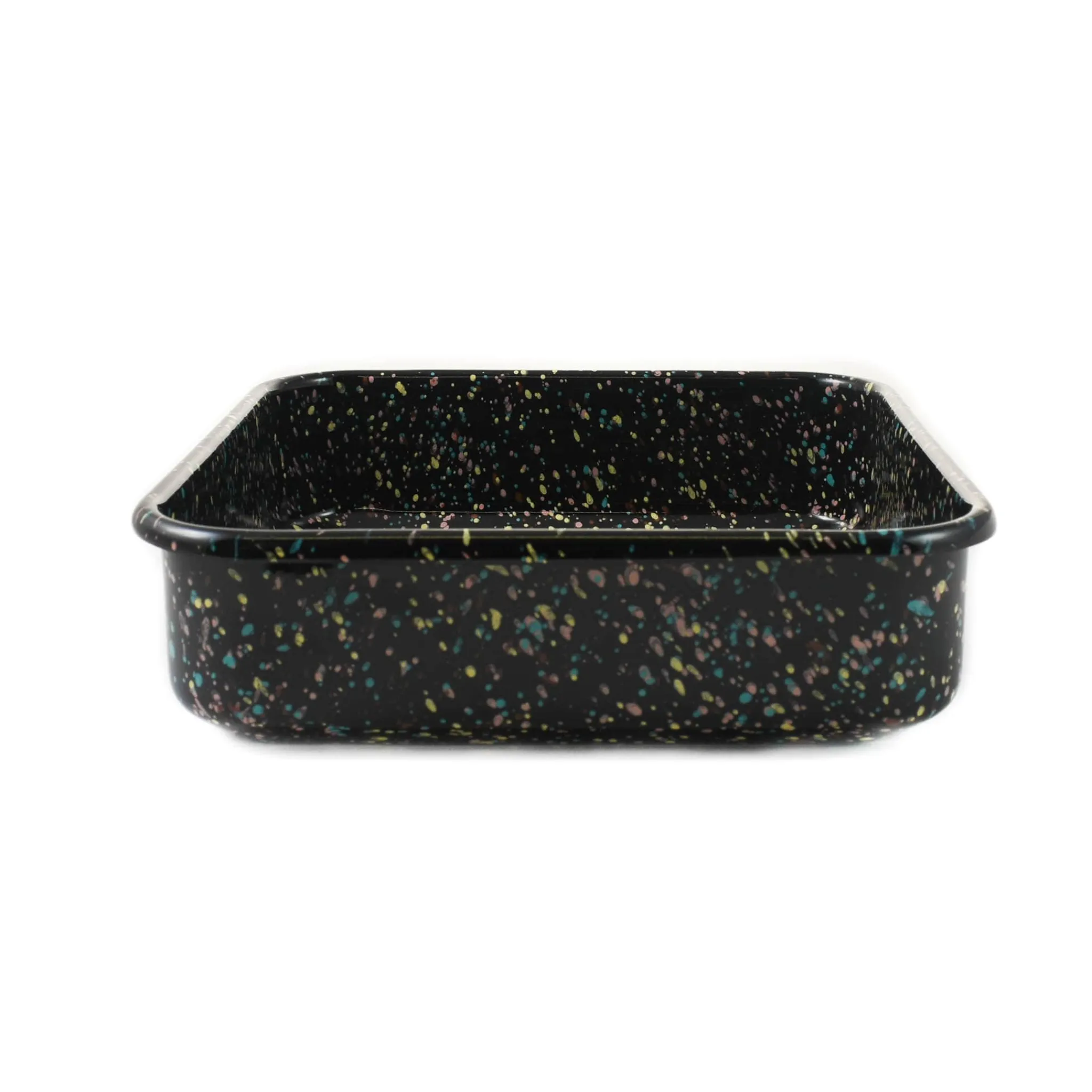 Hot x Sous Chef Galaxy Splatter Enamel Square Roasting & Serving Dish, 21cm Baking Supplies & Equipment