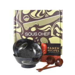 Karasuba-Iro Ramen Bowl Set Japanese Ingredients|Japanese Tableware