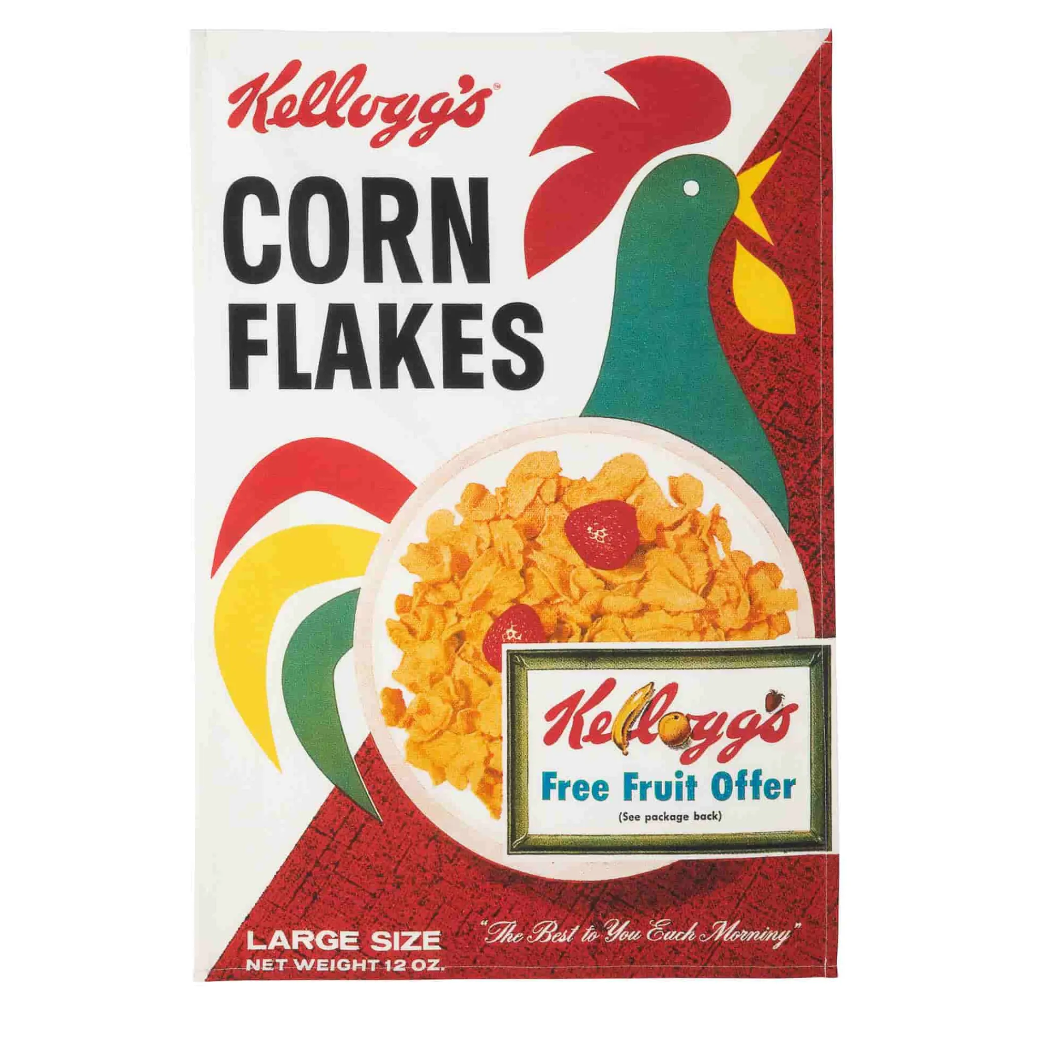 Hot Kellogg's Original Corn Flakes Tea Towel French Ingredients|Kitchen Textiles & Clothing