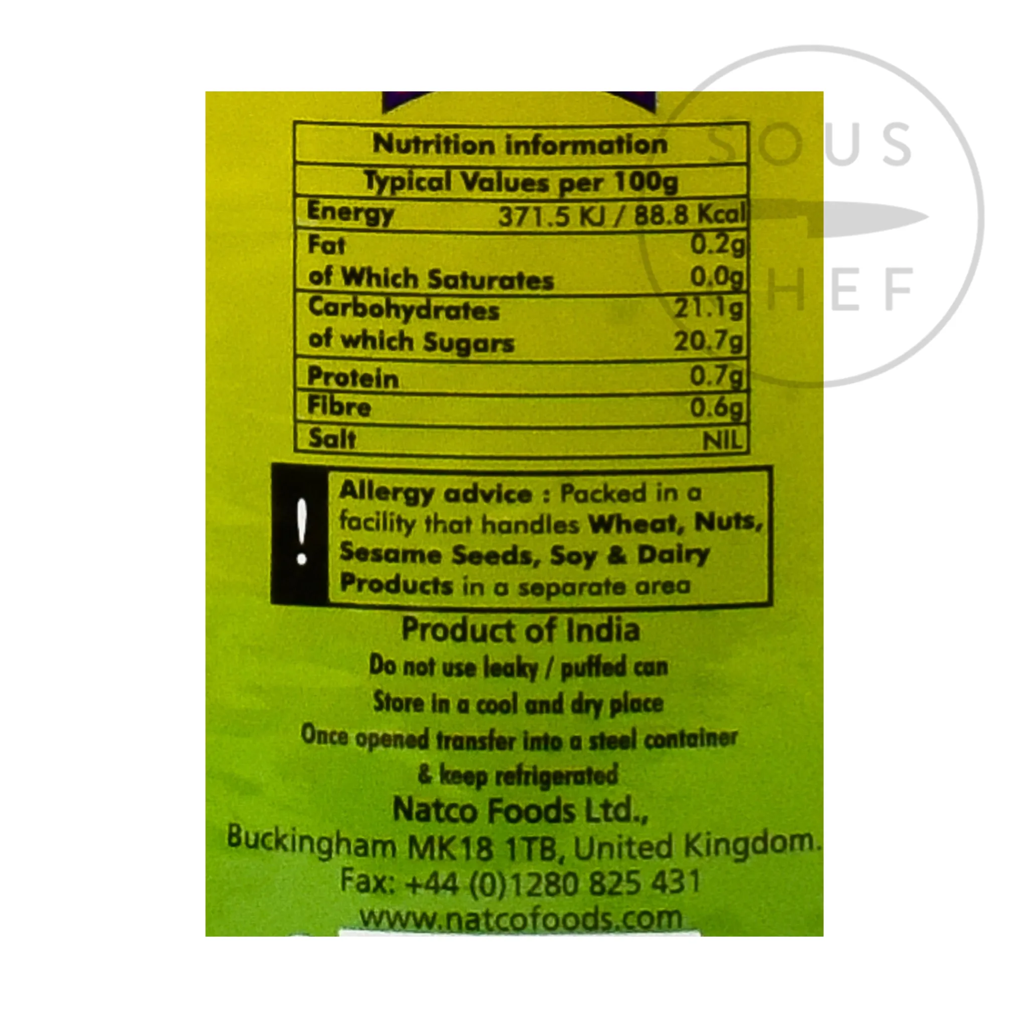Sale Kesar Mango Pulp, 850g Ingredients Brands|Indian Ingredients