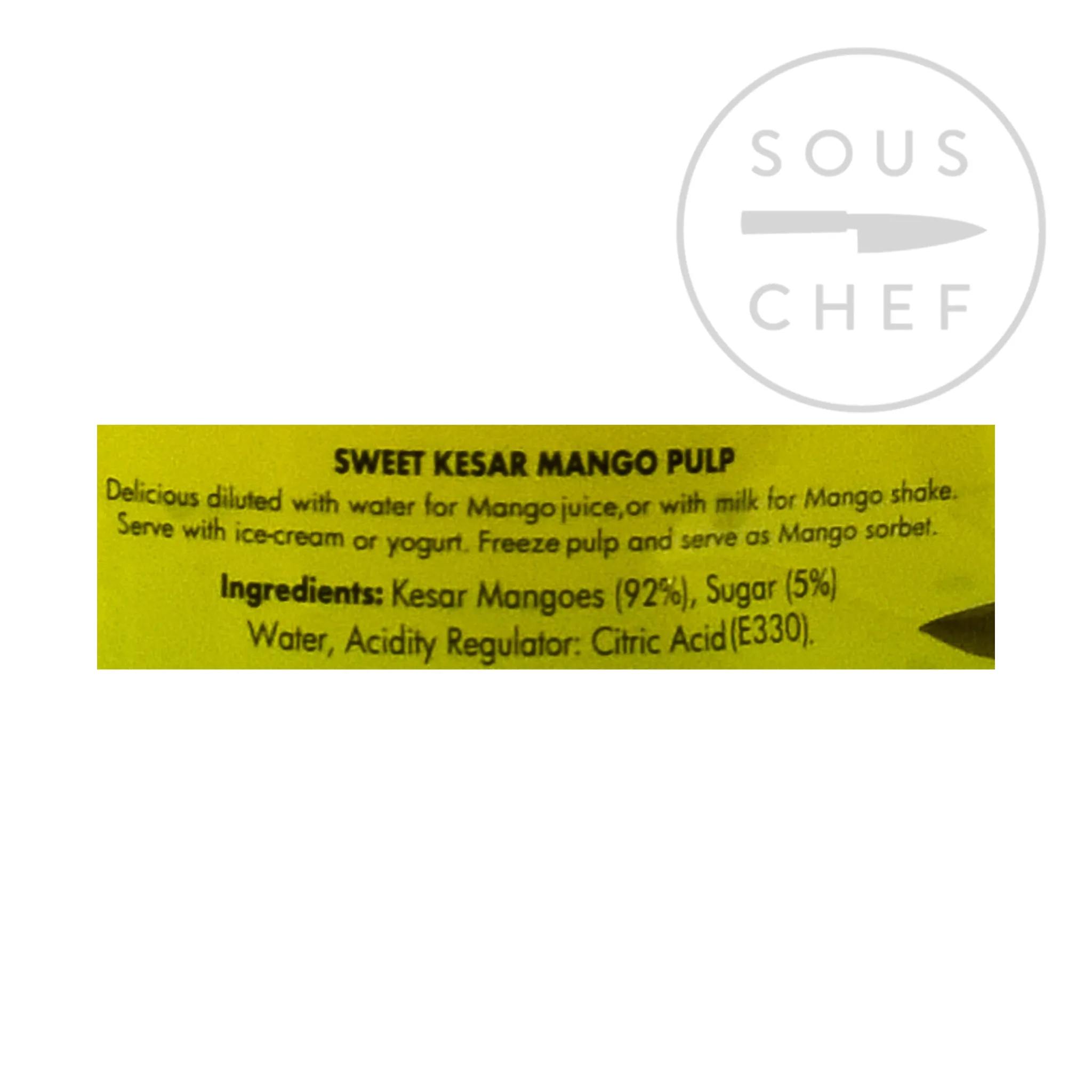 Sale Kesar Mango Pulp, 850g Ingredients Brands|Indian Ingredients