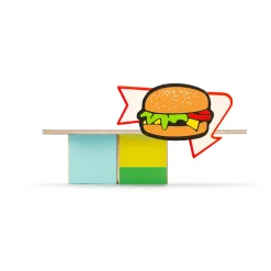 Clearance Kids Wooden Hamburger Stand Toy Tableware Brands
