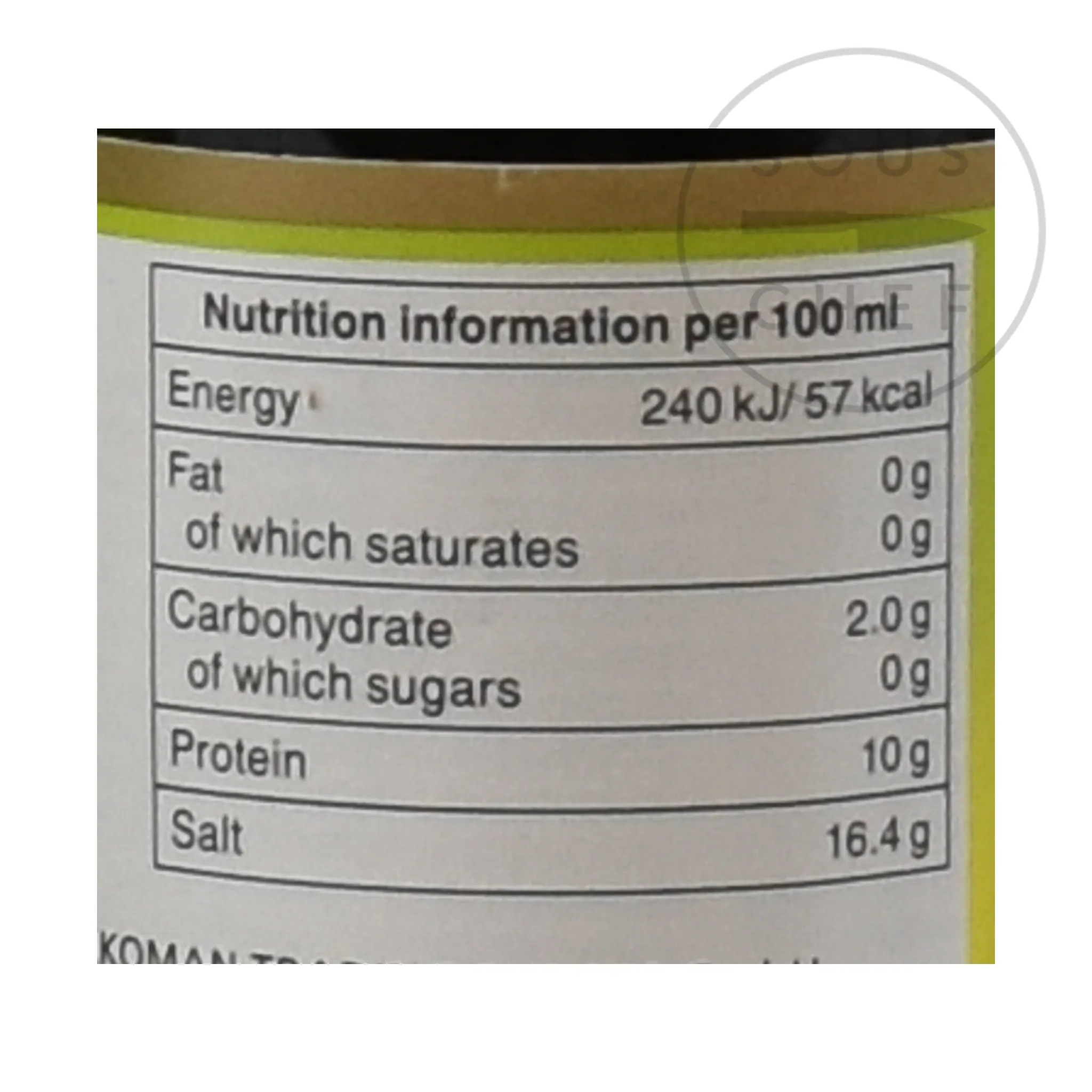 Outlet Tamari Soy Sauce - Gluten Free, 250ml Japanese Ingredients|Sauces & Condiments