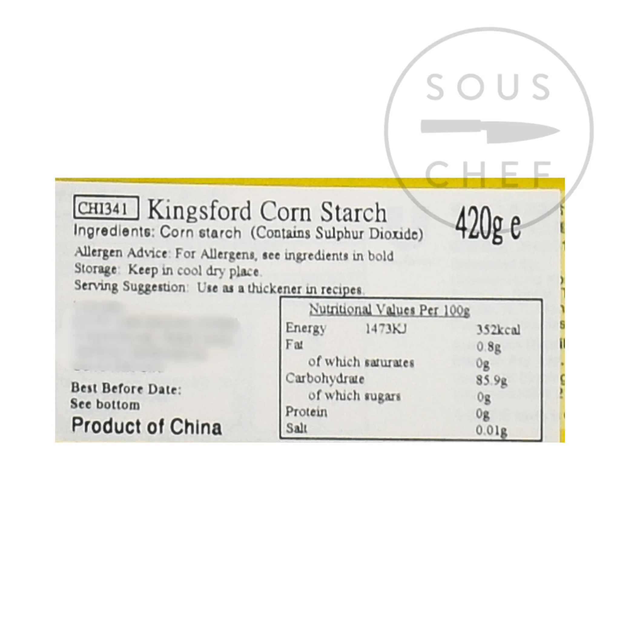 Clearance Kingsford Corn Starch, 420g Ingredients Brands|Chinese Ingredients