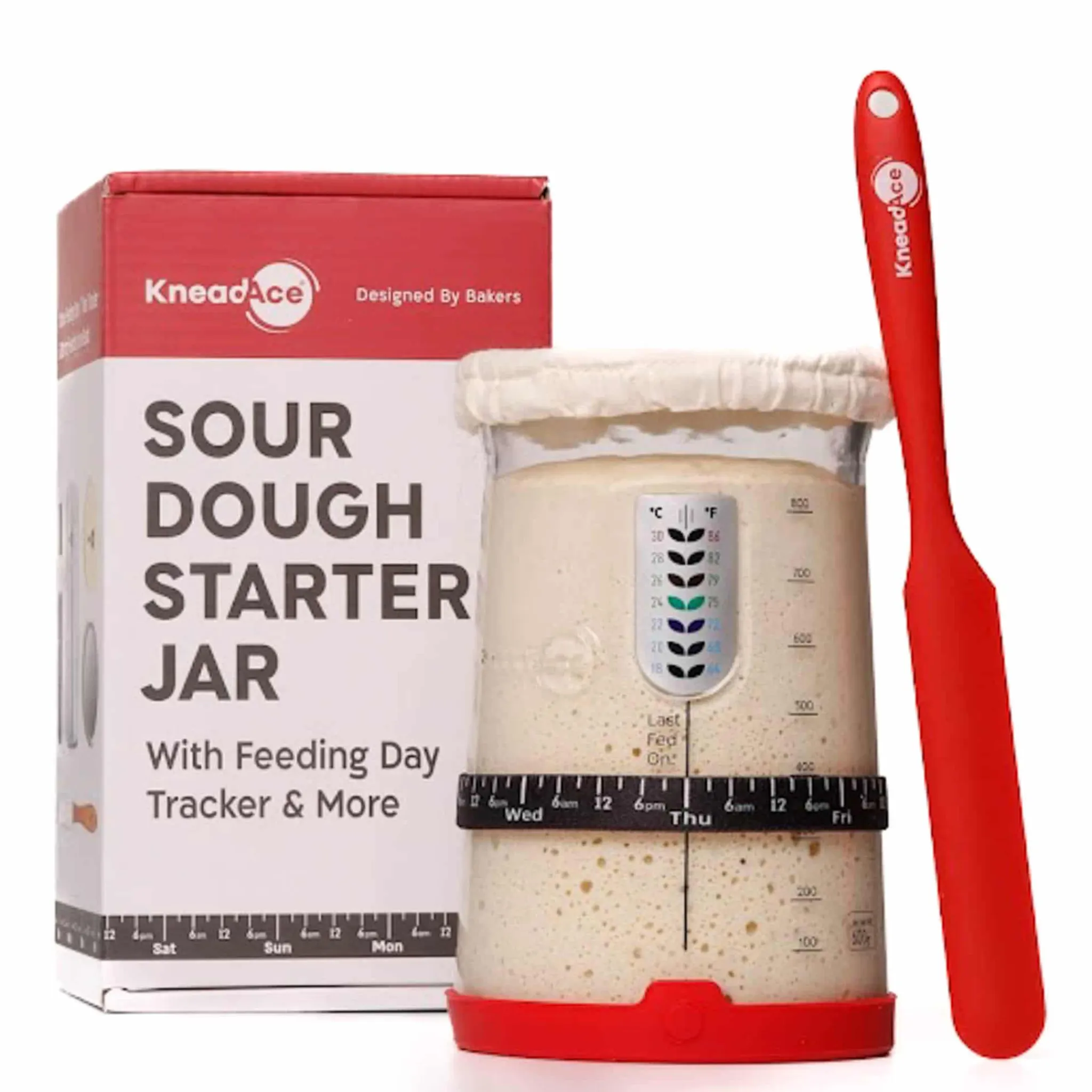 Online Signature Sourdough Starter Jar Kit, 32oz Baking Supplies & Equipment