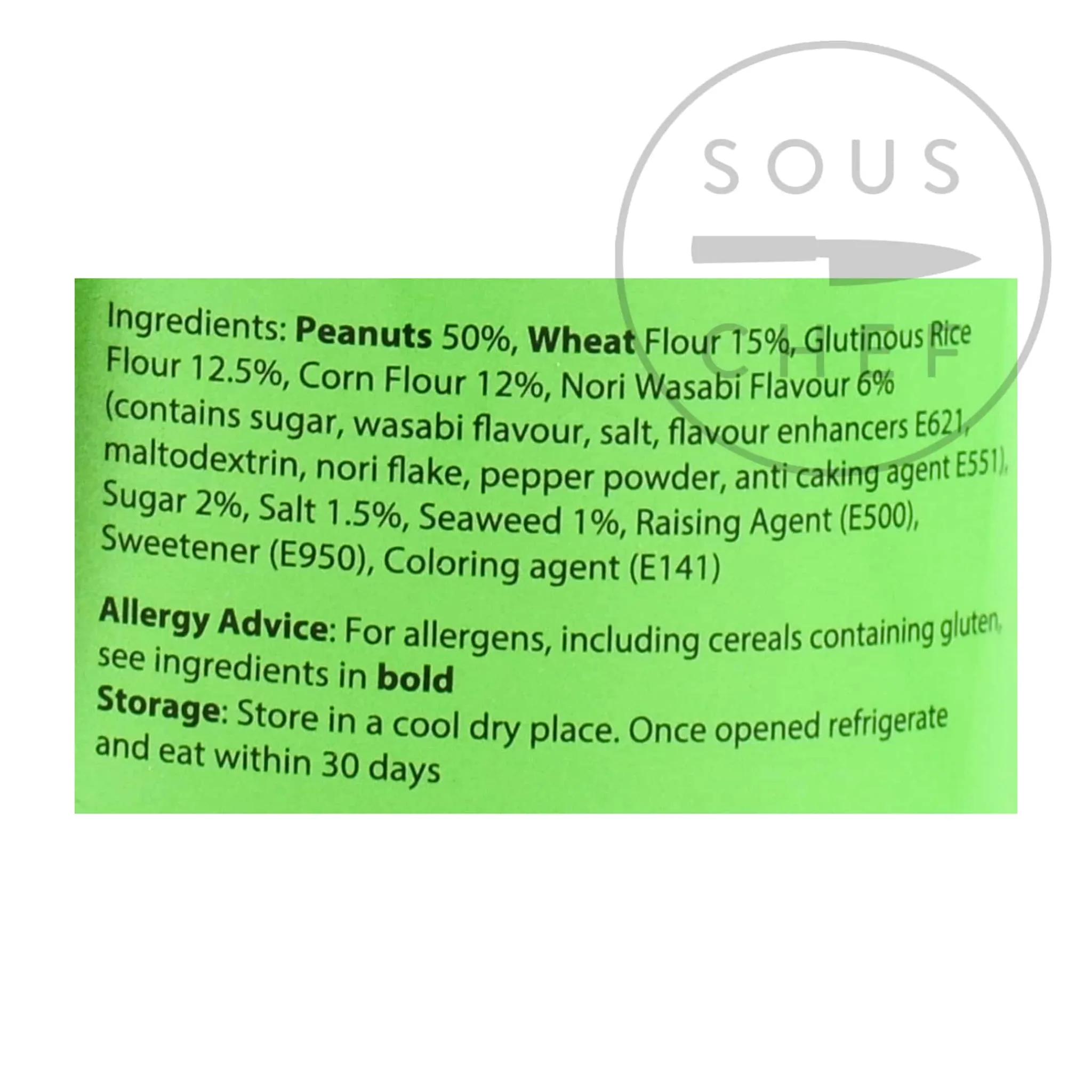 Peanuts Nori Wasabi Flavour, 230g Ingredients Brands|Southeast Asian Ingredients