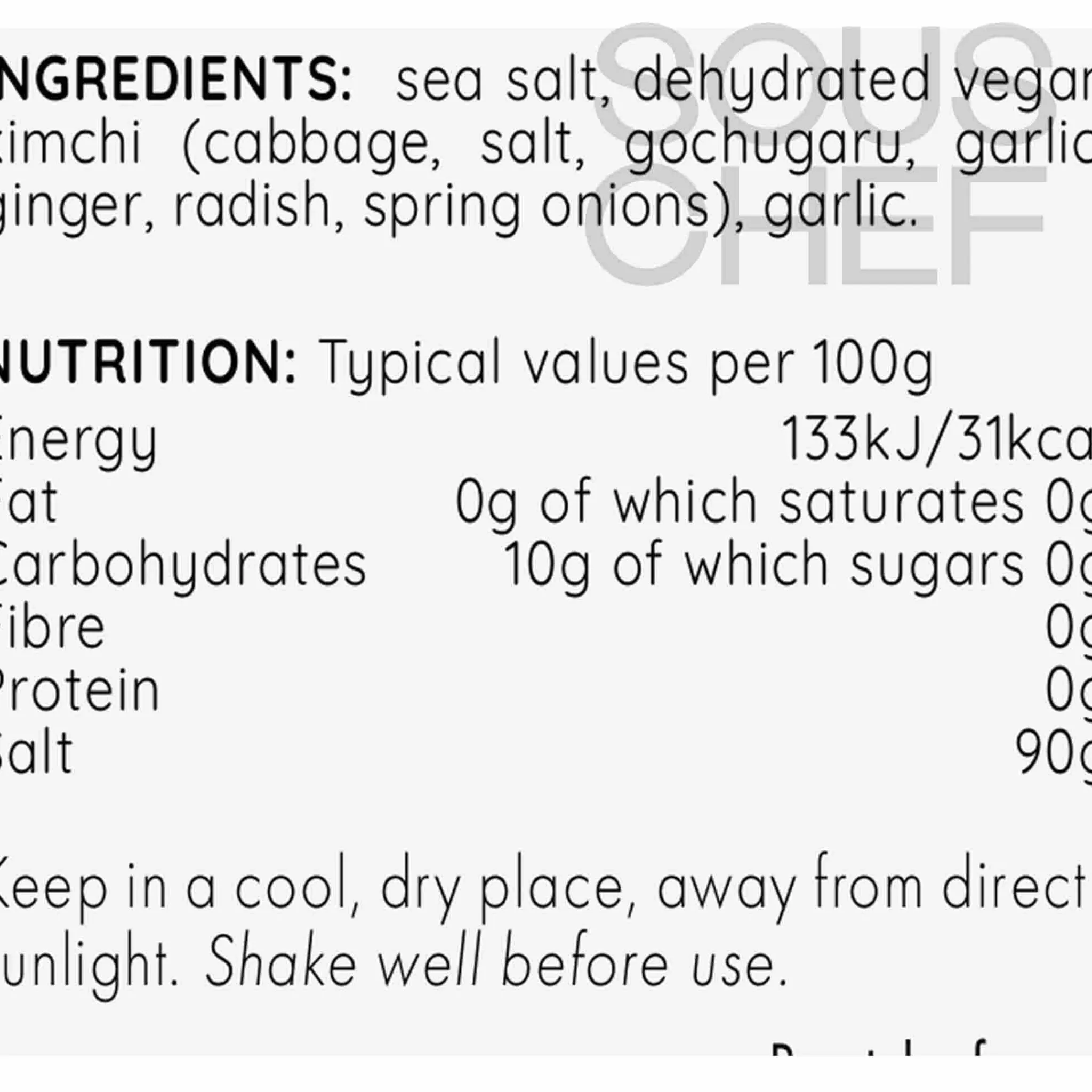 Best Korean Pantry Kimchi Salt Flakes, 60g Ingredients Brands|Herbs & Spices