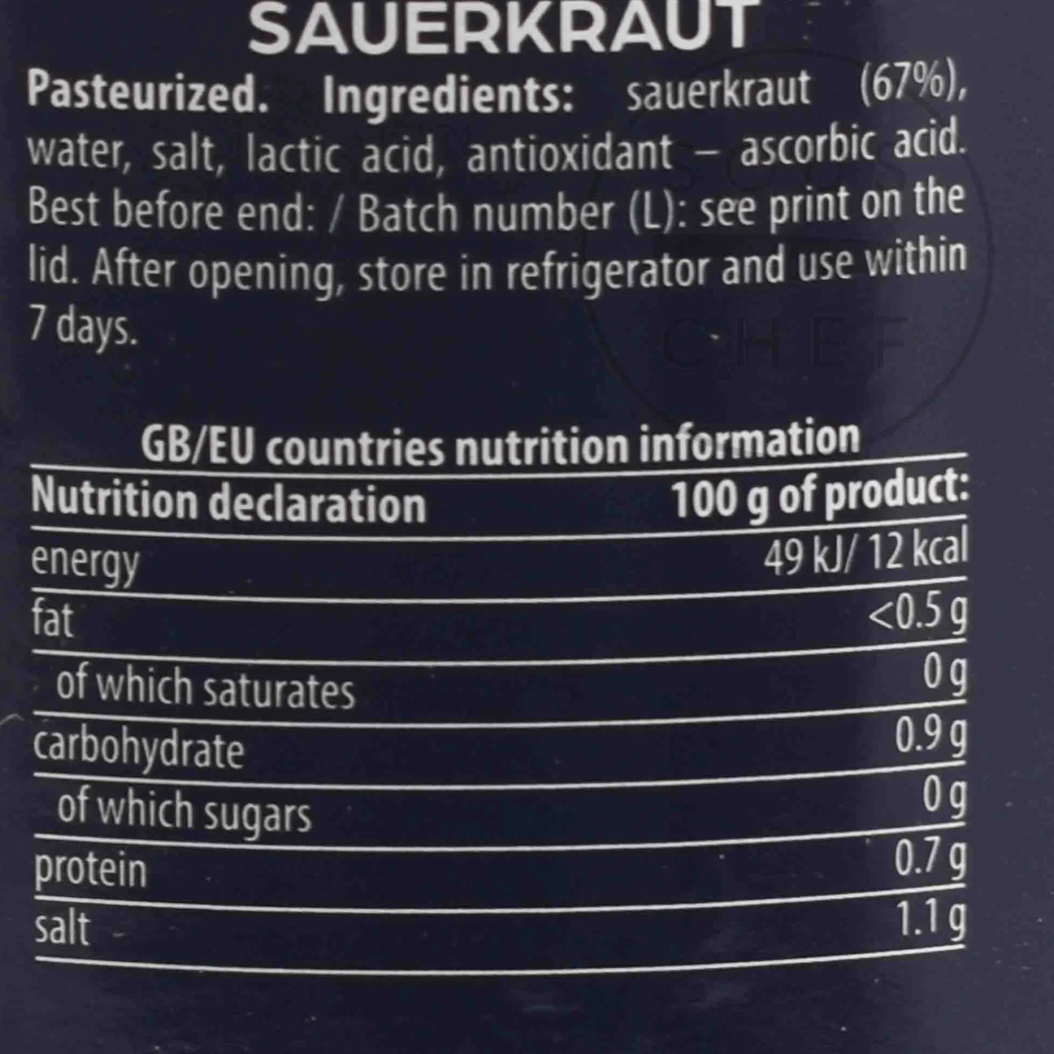 Clearance Krakus Saurkraut, 900g Ingredients Brands|Vegetables
