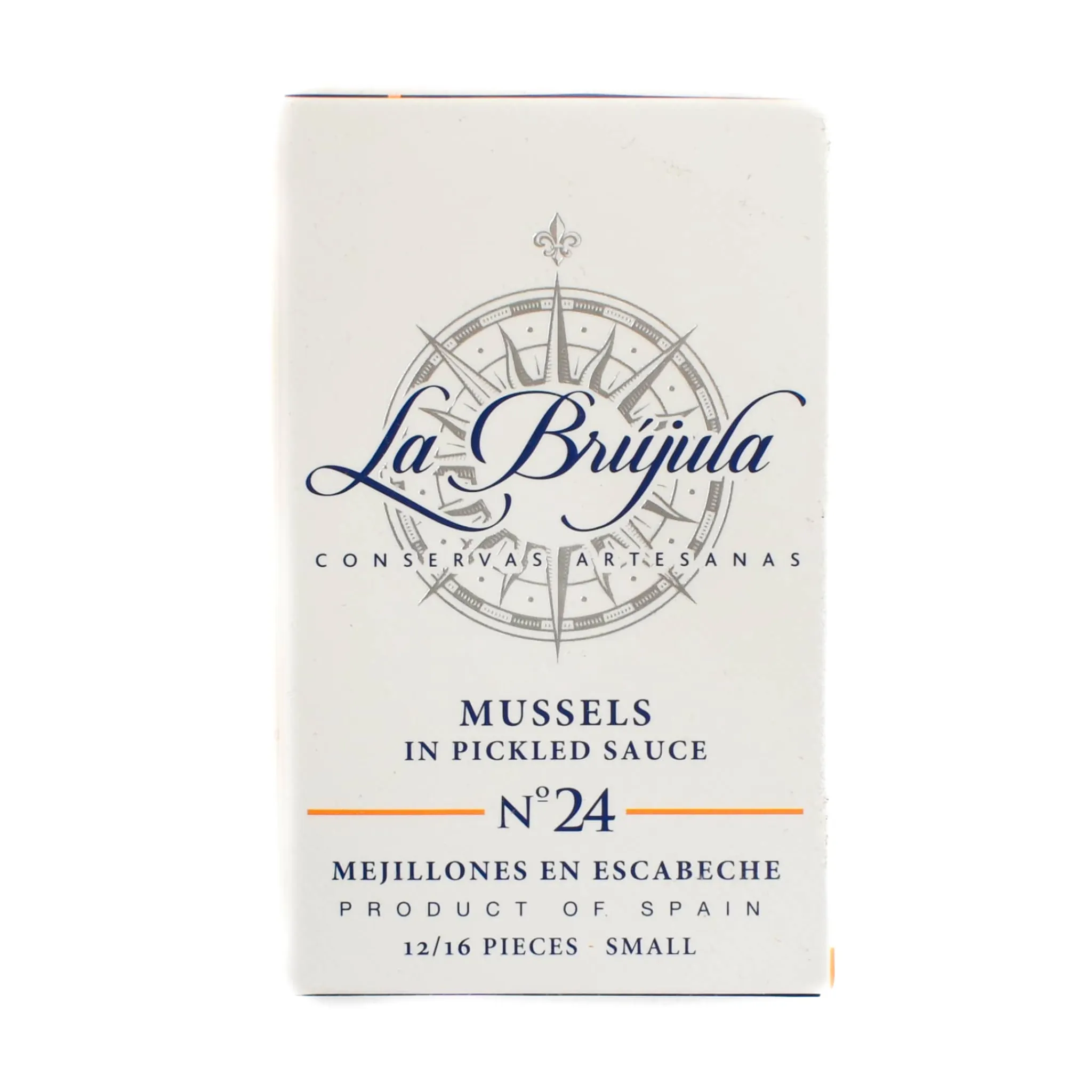 Clearance La Brujula Galician Mussels in Escabeche, 110g Spanish Ingredients|Tinned Fish & Seafood