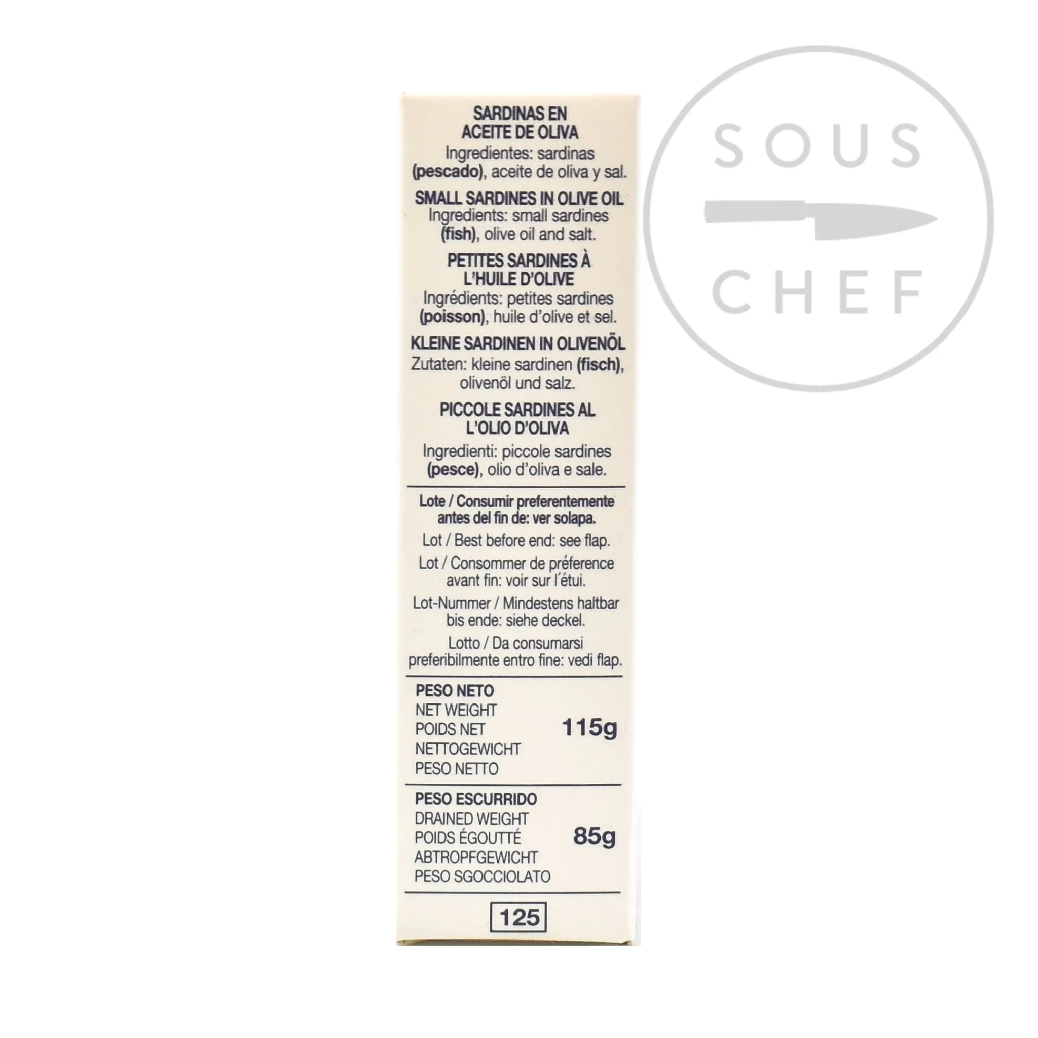Online Sardinillas - Small Sardines, 115g Spanish Ingredients|Tinned Fish & Seafood
