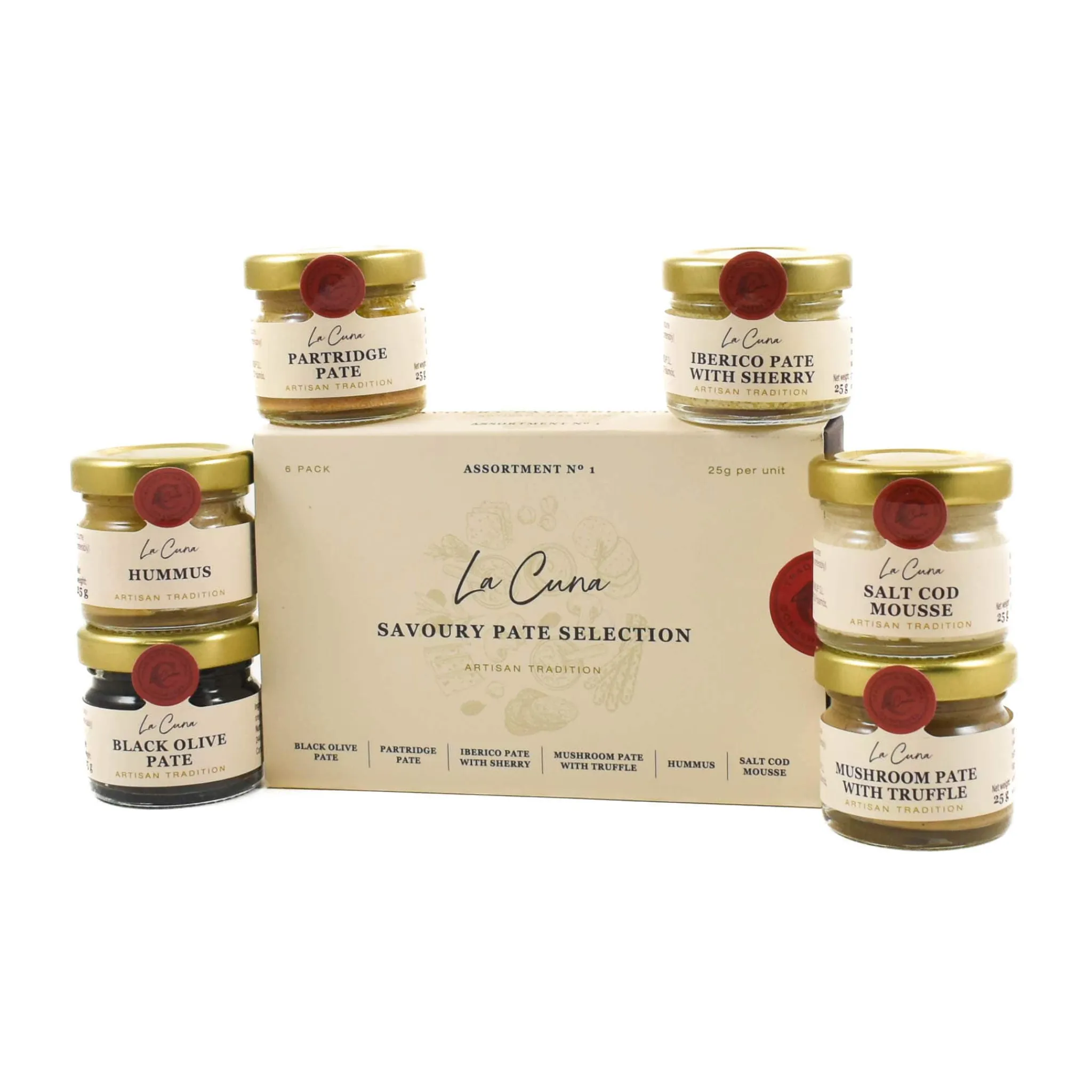 Clearance Savoury Pate Selection, 6x25g Ingredients Brands|Spanish Ingredients