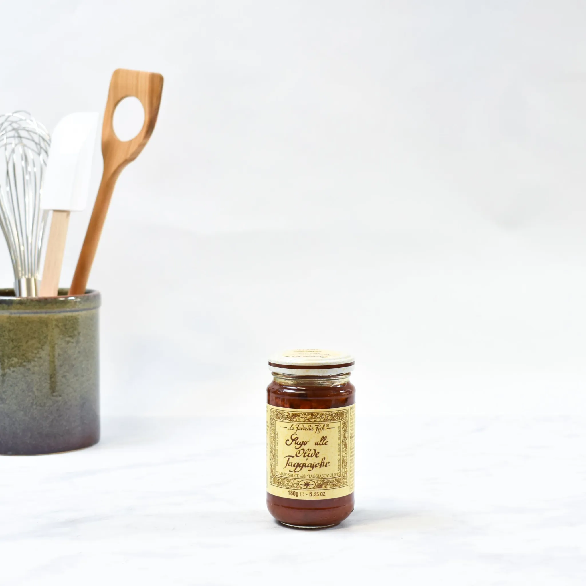Hot Tomato Sauce With Taggiasca Olives, 180g Italian Ingredients|Sauces & Condiments