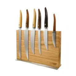 Outlet Gourmet Knife Block of 6 Kitchen Knives, Mixed Woods French Ingredients|Kitchen Knives