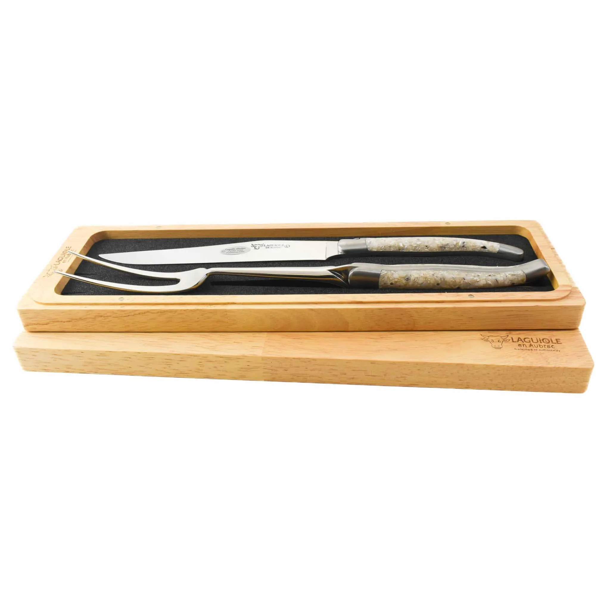 Best Oyster Shell Handle Carving Set Kitchen Knives