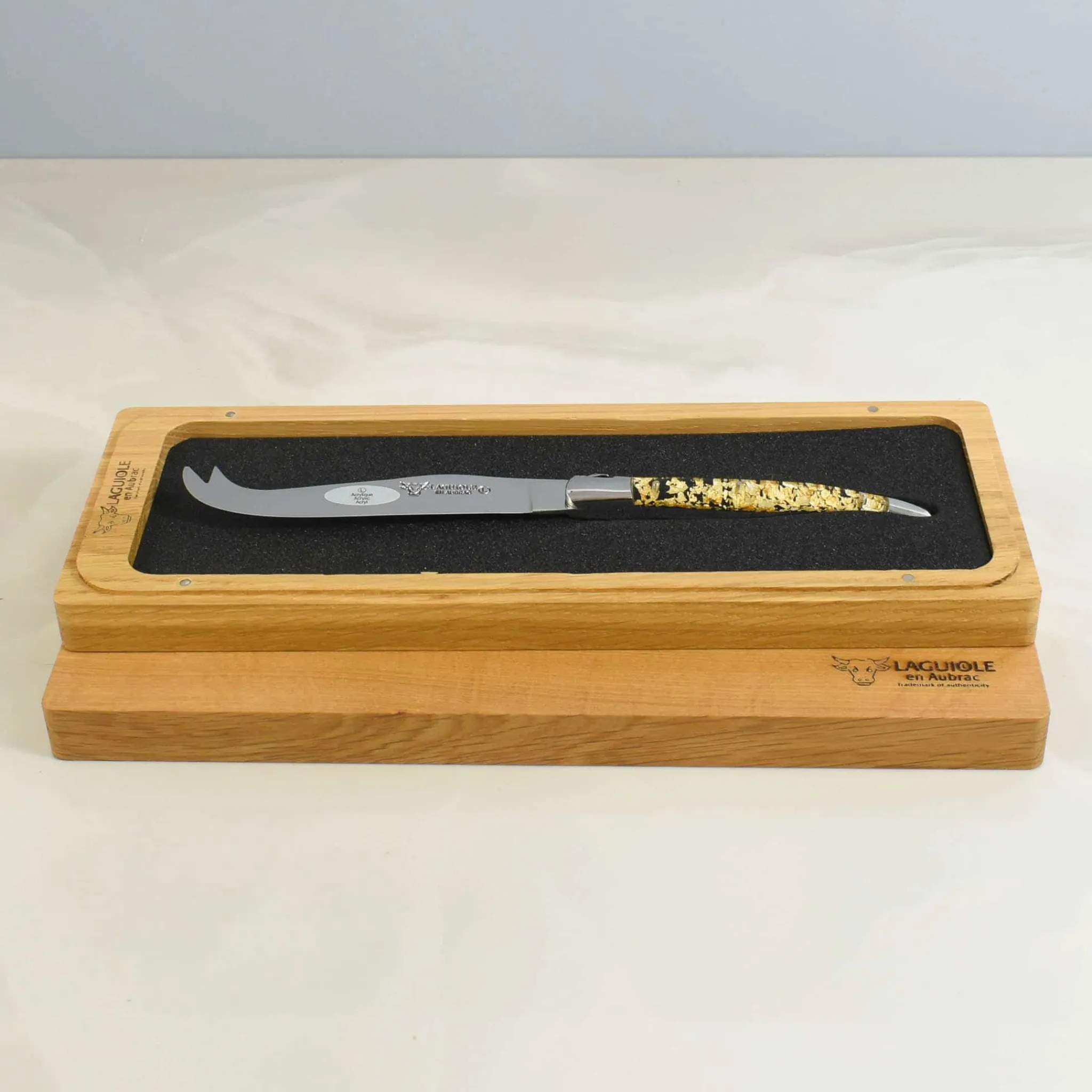 Soft Cheese Knife, Gold Foil Kitchen Knives