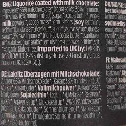 Outlet Organic Slow Crafted Chocolate Liquorice, 265g Ingredients Brands|Chocolate & Sweets