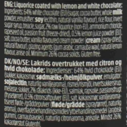 Summer Lemon Liquorice Ingredients Brands|Chocolate & Sweets