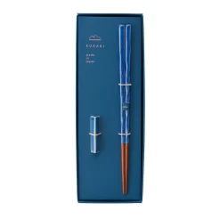Lancewood Navy Japanese Luxury Chopstick Gift Set, 23cm Japanese Ingredients|Cutlery