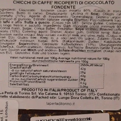 Outlet Dark Chocolate Coated Coffee Beans, 120g Ingredients Brands|Italian Ingredients