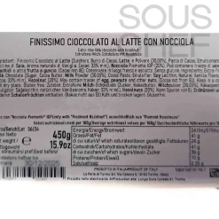 Discount Milk Chocolate Slab with Whole Roasted Hazelnuts, 450g Ingredients Brands|Italian Ingredients
