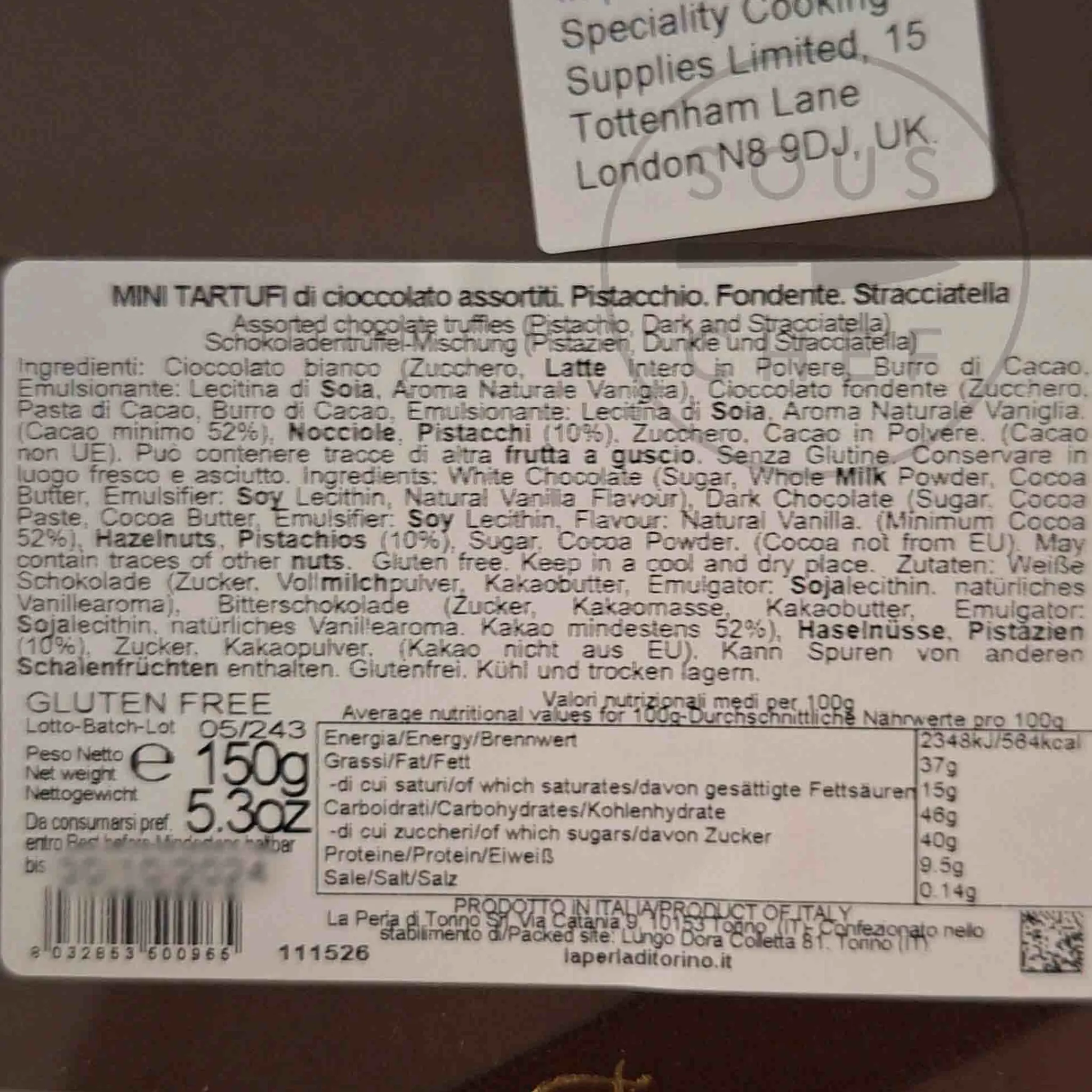 Outlet Truffle Selection, 150g Ingredients Brands|Italian Ingredients