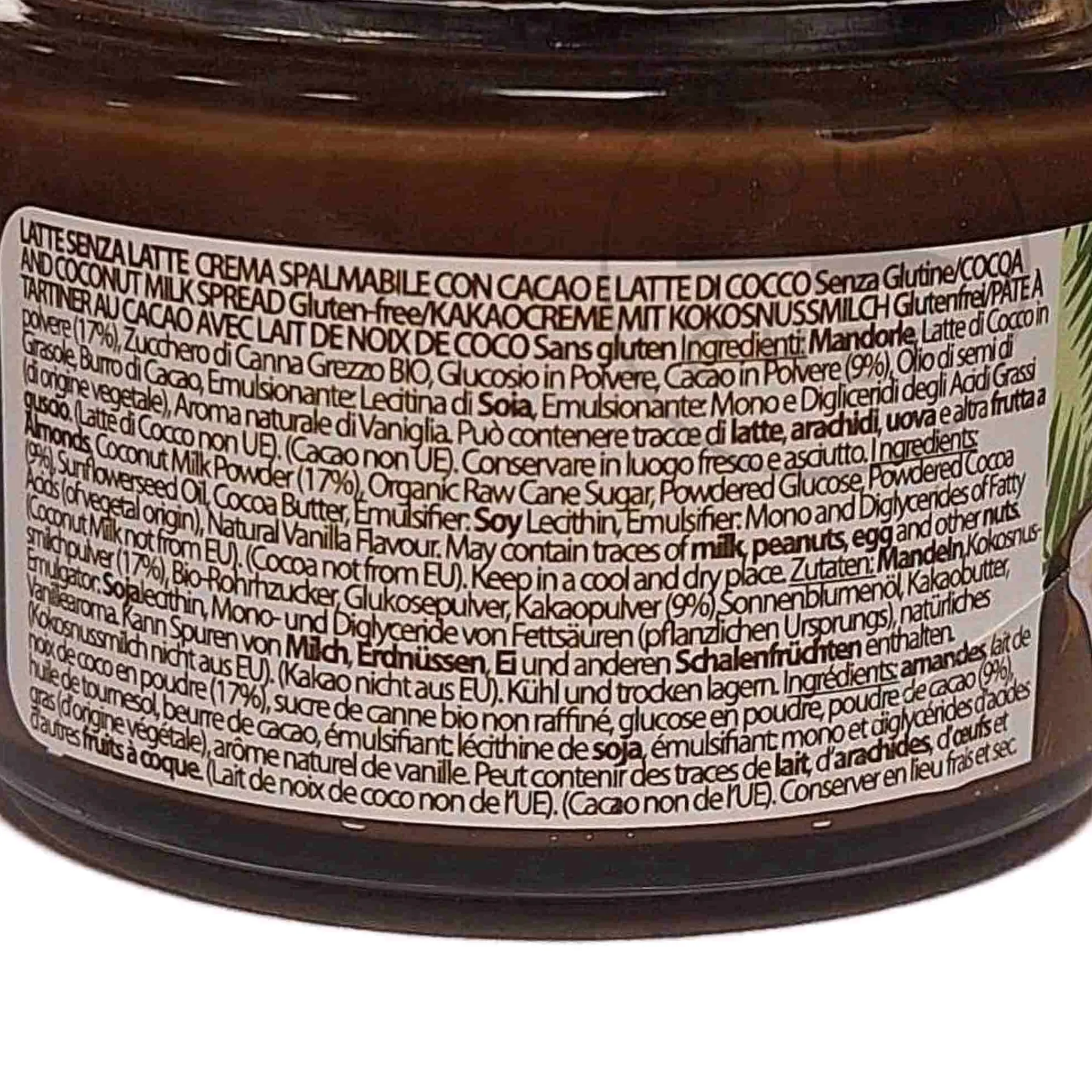 Discount Vegan Coconut Milk Chocolate Spread, 150g Ingredients Brands|Italian Ingredients