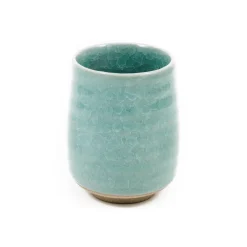 Sale Large Duck Egg Blue Glaze Tea Cup Japanese Ingredients|Japanese Tableware