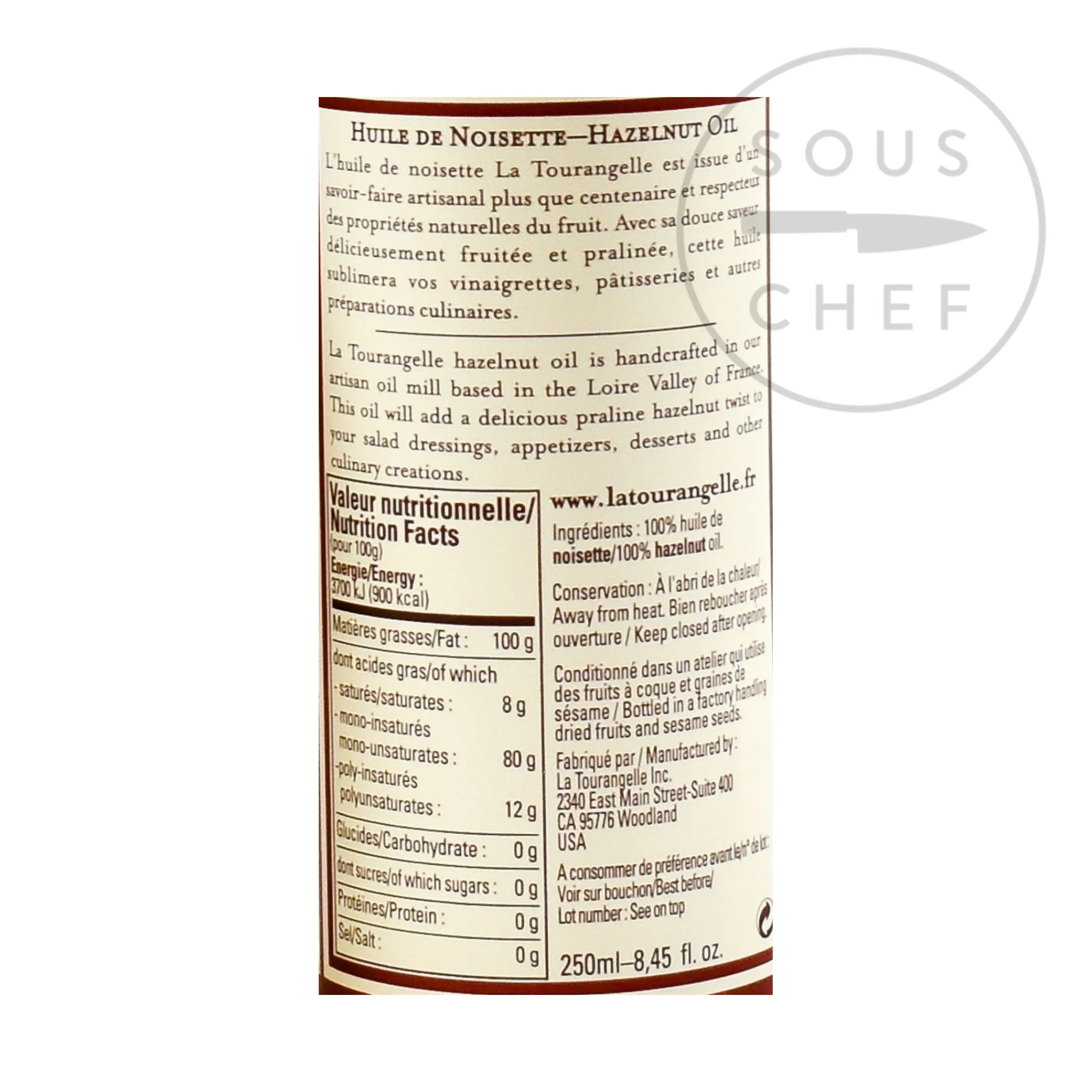 Discount Hazelnut Oil, 250ml French Ingredients|Oil, Vinegar & Dressings