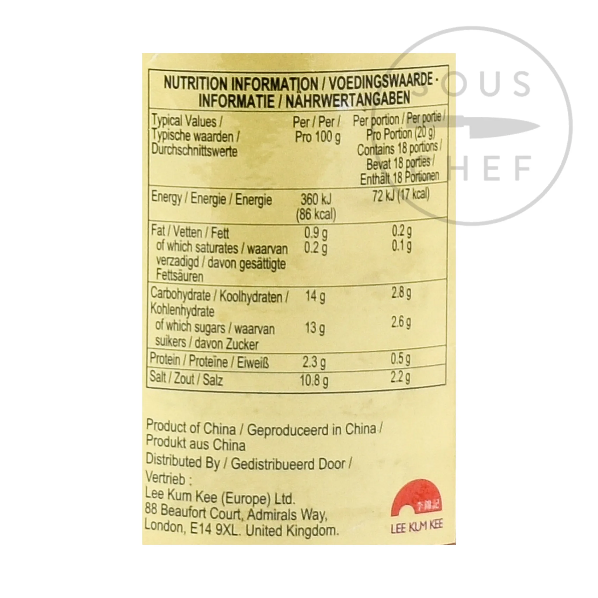 Clearance Chilli Garlic Sauce, 368g Chinese Ingredients|Sauces & Condiments