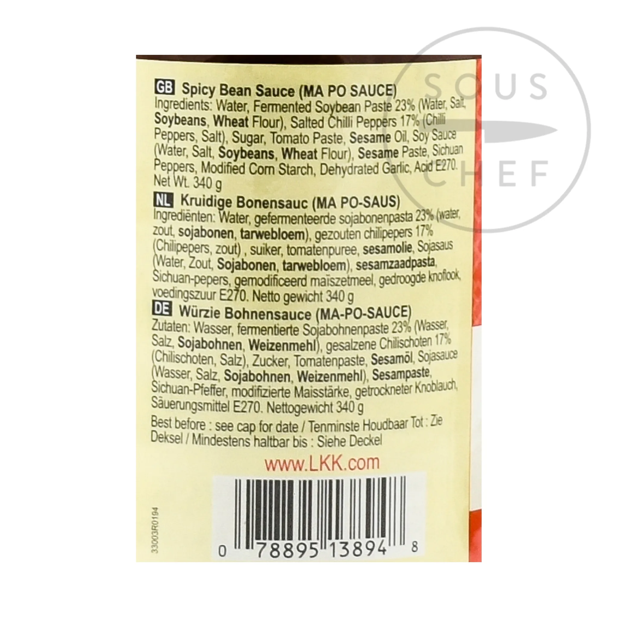 Spicy Bean Sauce Ma Po, 340g Ingredients Brands|Chinese Ingredients