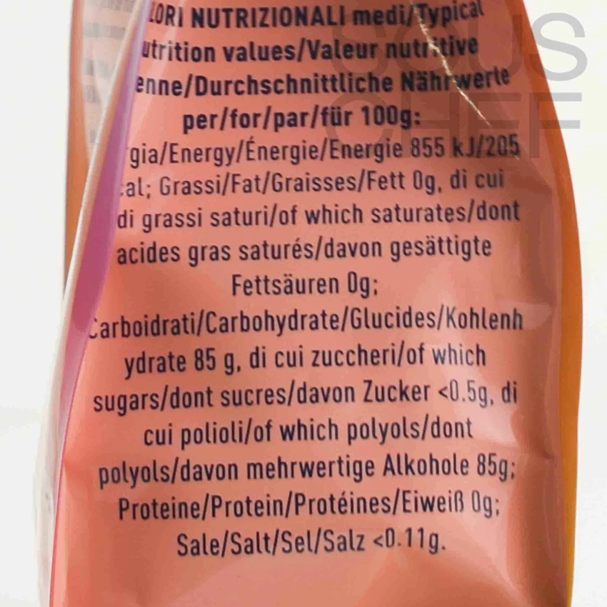 Outlet Assorted Sugar-Free Fruit Jellies, 100g Ingredients Brands|Italian Ingredients