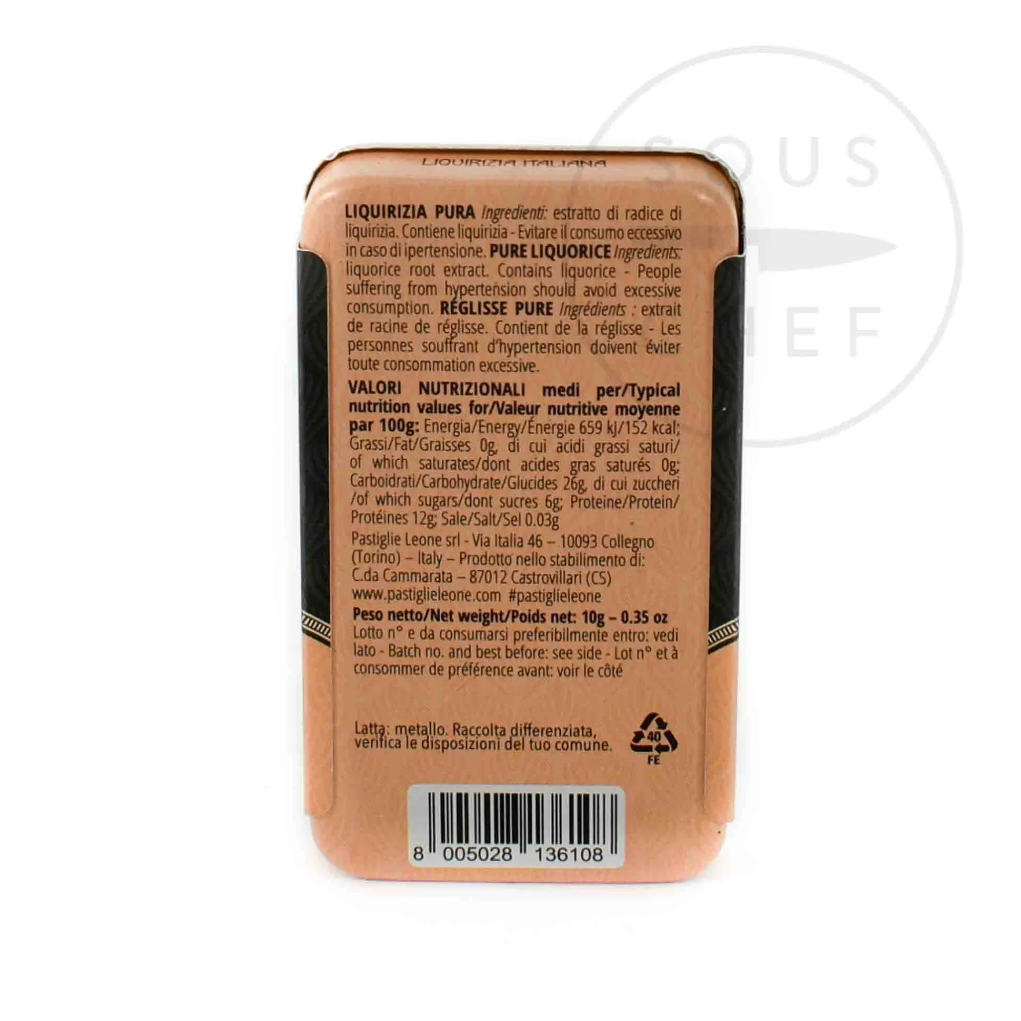 Outlet Extra Pure Liquorice, 10g Ingredients Brands|Italian Ingredients