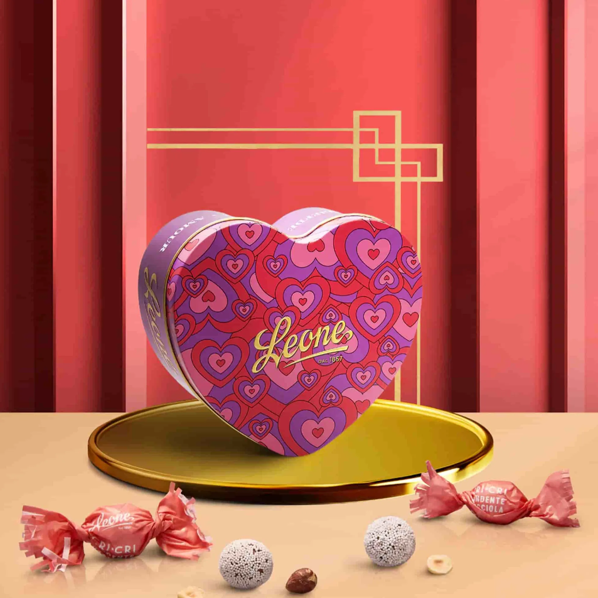 Outlet Love Heart Tin with Dark Chocolate Cri Cri, 100g Ingredients Brands|Chocolate & Sweets