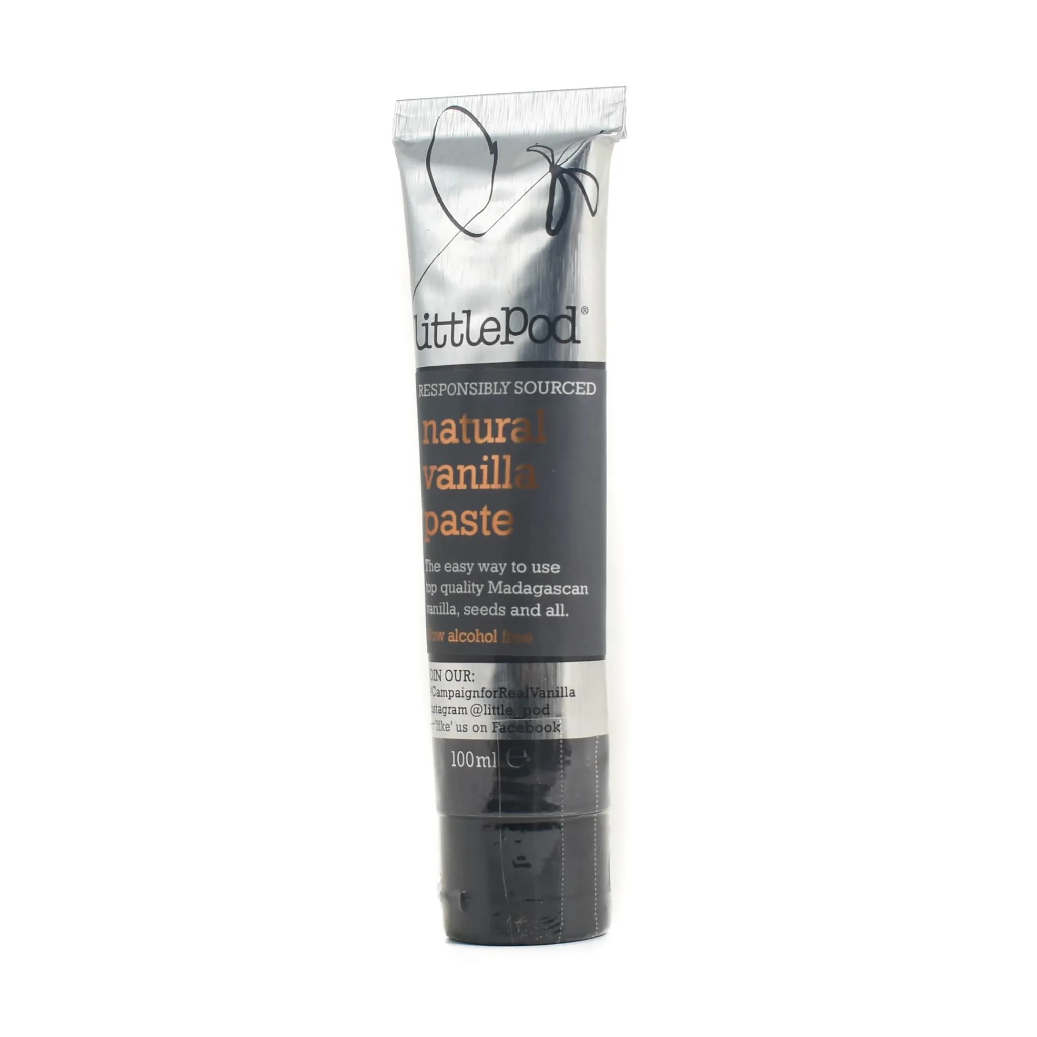 Hot Alcohol Free Natural Vanilla Paste, 100ml Ingredients Brands|Herbs & Spices