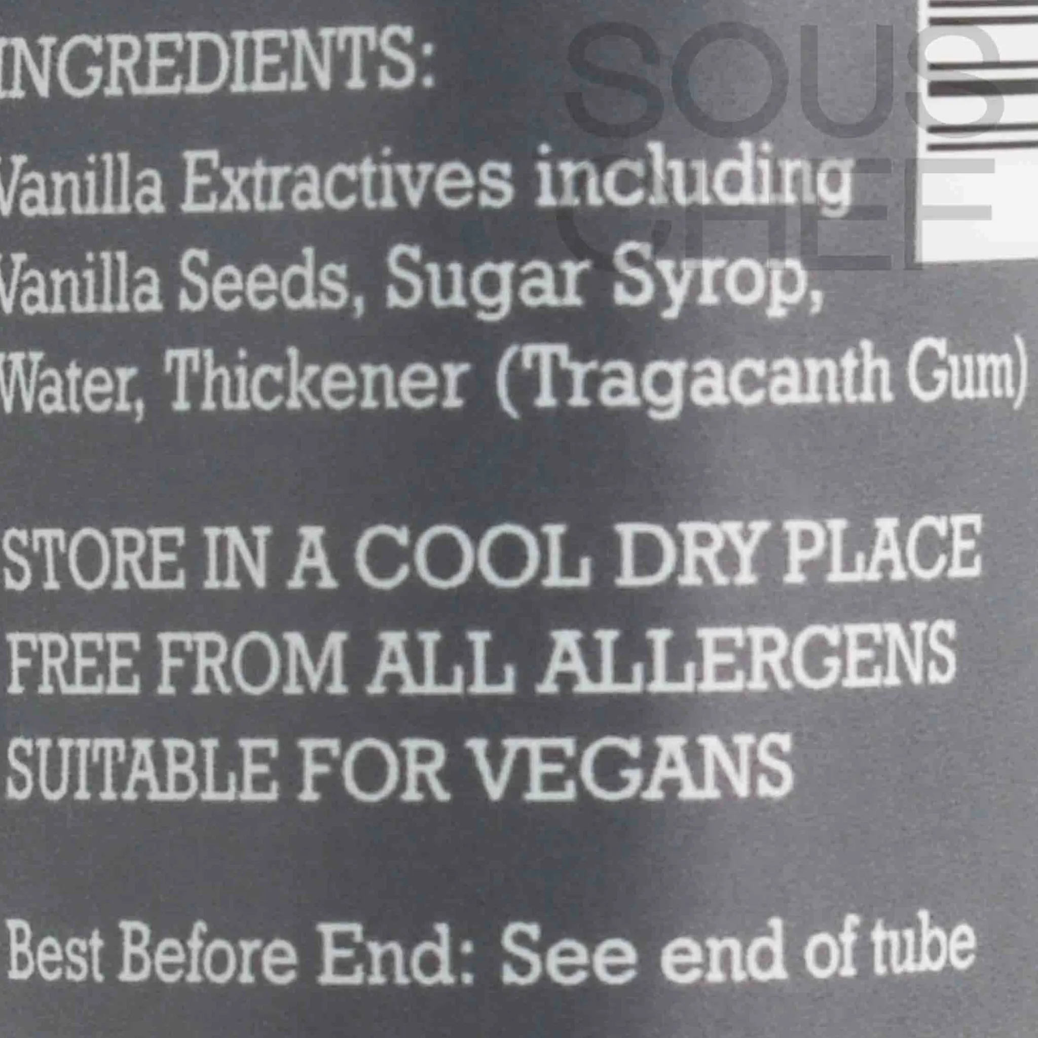 Hot Alcohol Free Natural Vanilla Paste, 100ml Ingredients Brands|Herbs & Spices