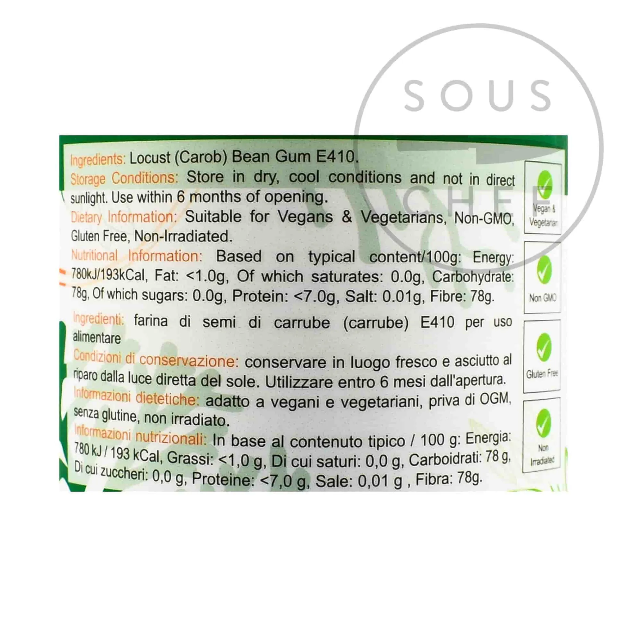 Sale Locust Bean Gum, 100g Ingredients Brands|Baking Ingredients