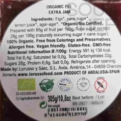 Outlet Organic Artisanal Fig Jam, 305g Ingredients Brands|Jam, Honey & Spreads