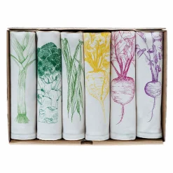 Outlet Garden Veg Mixed Design Napkins Box of 6 Tableware Brands|Table Setting