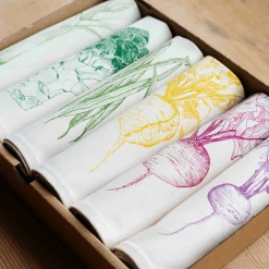 Outlet Garden Veg Mixed Design Napkins Box of 6 Tableware Brands|Table Setting
