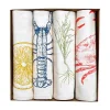 Outlet Set of 4 Seafood Napkins Table Setting|Kitchen Textiles & Clothing