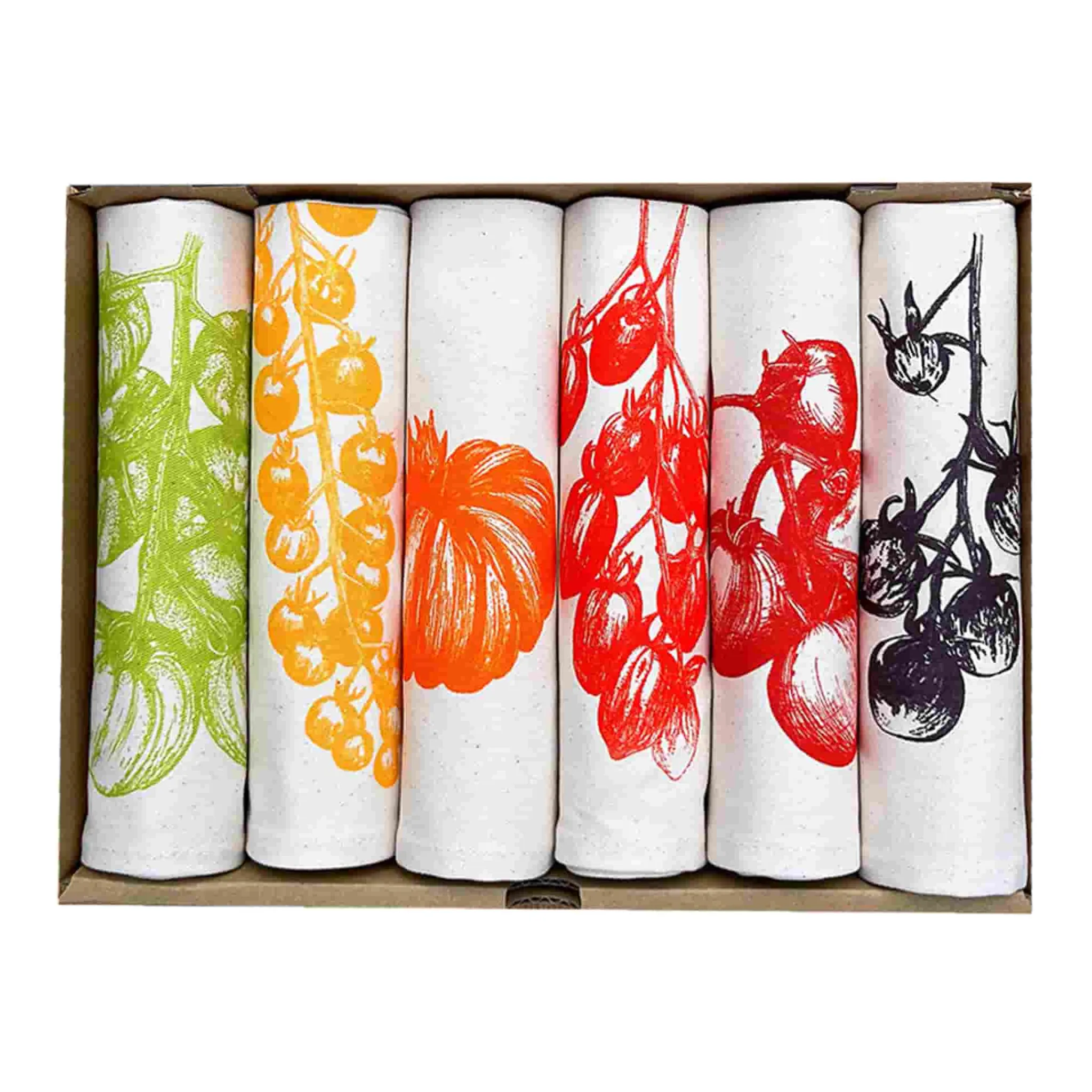 Best Set of 6 Tomato Napkins Table Setting|Kitchen Textiles & Clothing