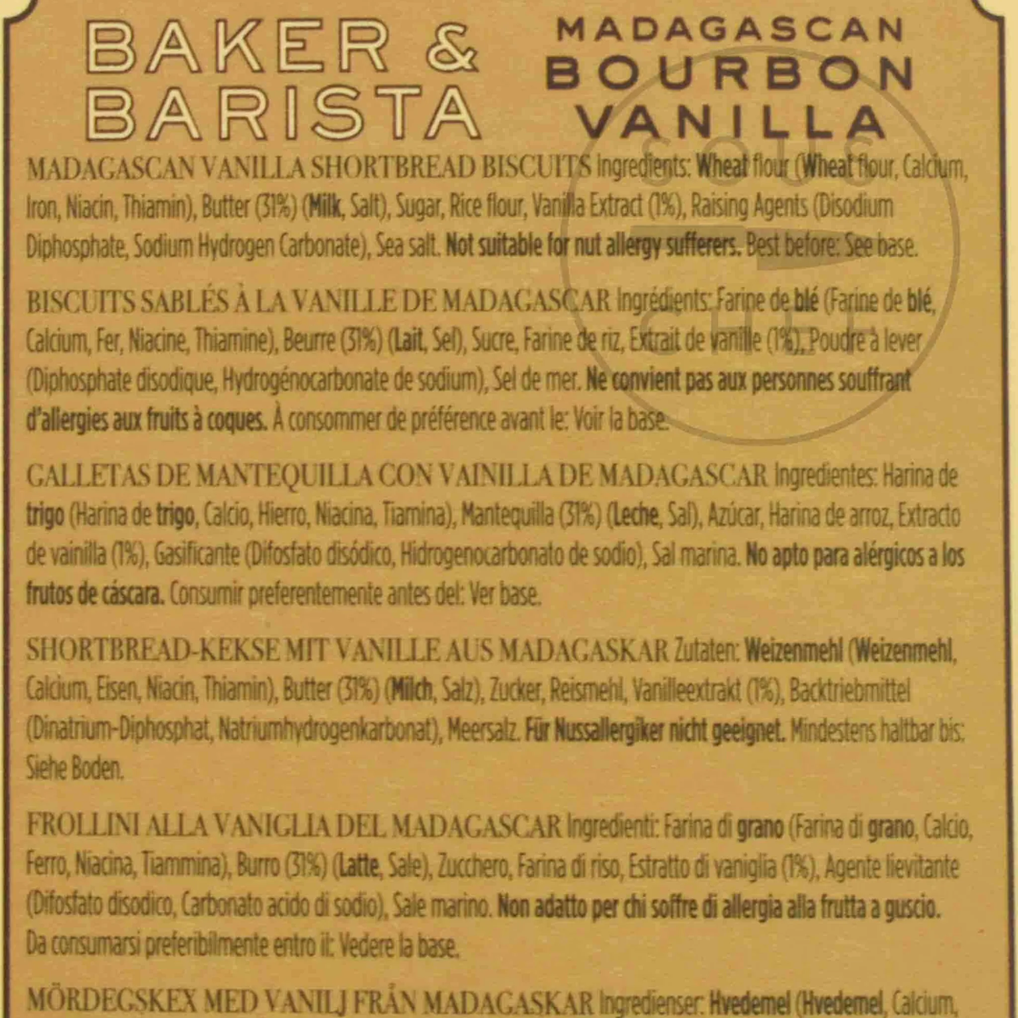 Online Madagascan Bourbon Vanilla Biscuits, 120g Ingredients Brands|Cakes & Bakery