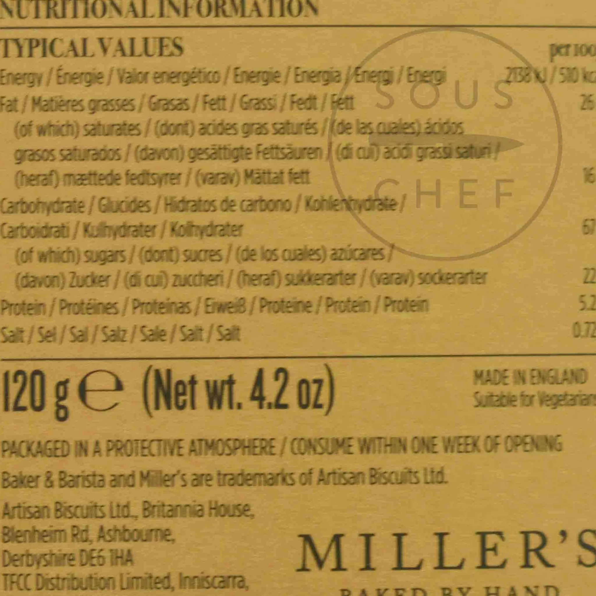 Online Madagascan Bourbon Vanilla Biscuits, 120g Ingredients Brands|Cakes & Bakery