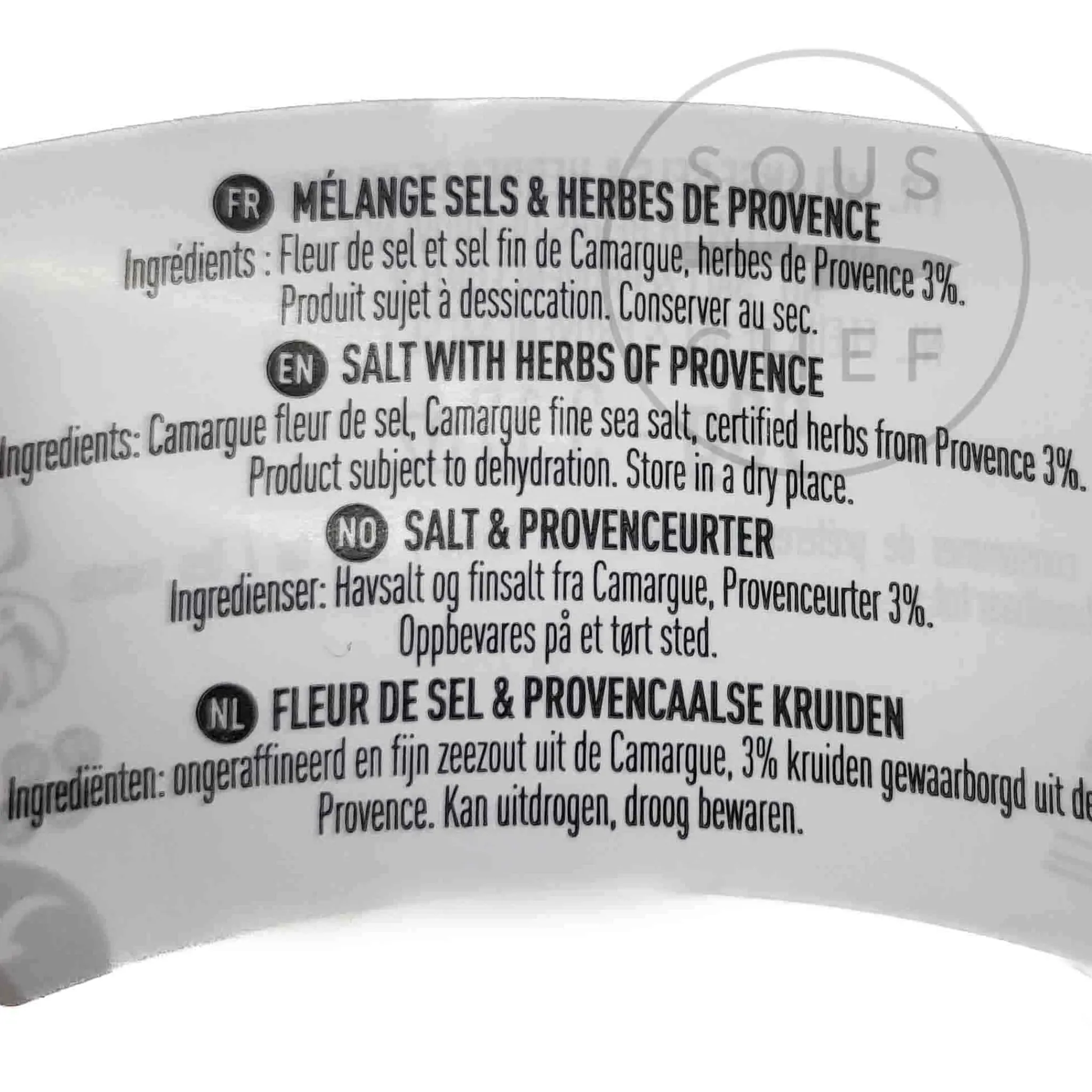 Outlet Fleur De Sel with Herbs from Provence, 90g Ingredients Brands|French Ingredients
