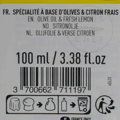 Hot Fresh Lemon Flavoured Olive Oil, 100ml Ingredients Brands|French Ingredients
