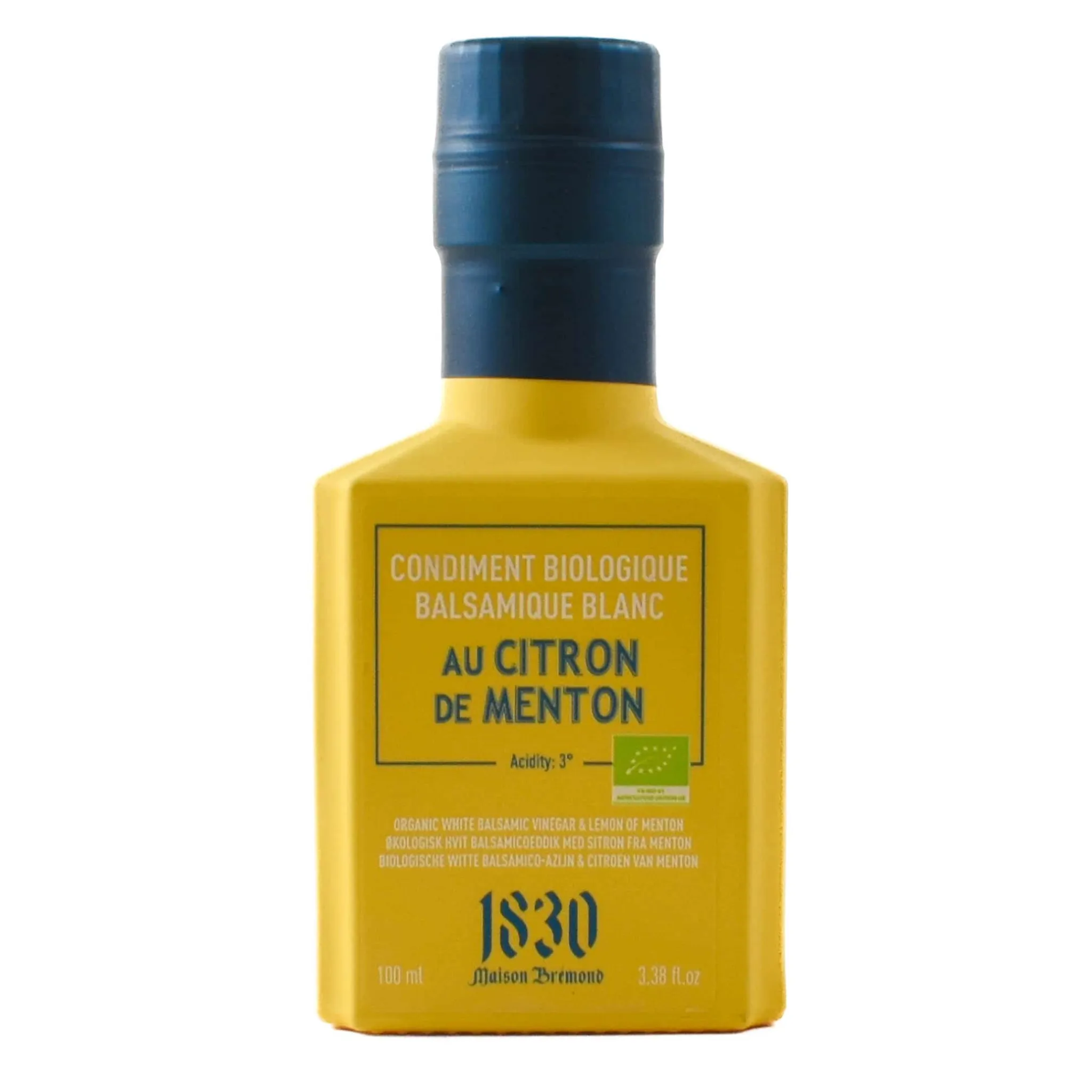 Organic White Balsamic Vinegar & Lemon of Menton, 100ml Ingredients Brands|French Ingredients