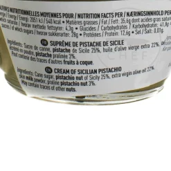 New Sicilian Pistachios Supreme Spread, 220g Ingredients Brands|French Ingredients